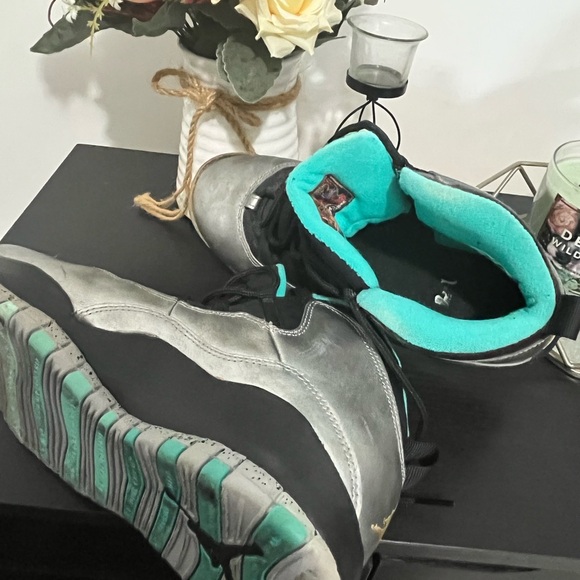 Air Jordan 10 Retro Lady Liberty Black And Sliver